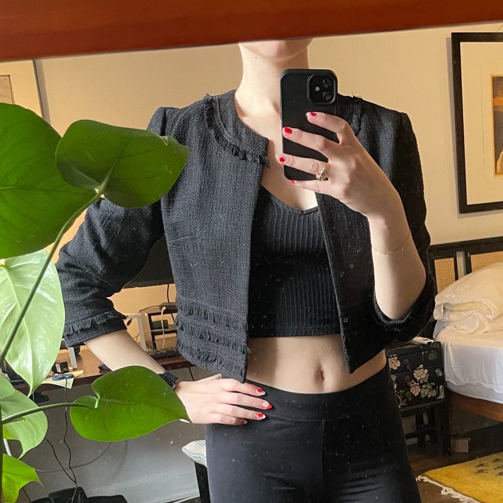 Karl Lagerfeld Paris Cropped Jacket